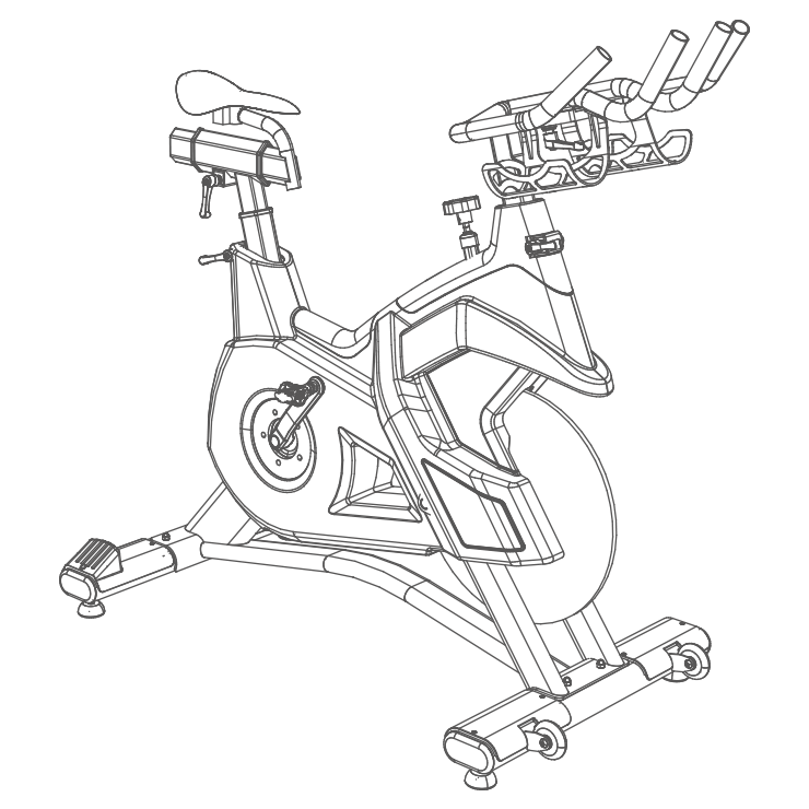 Velo Spinning Duke Magnetique Sans Compteur - BH Fitness -Gamme